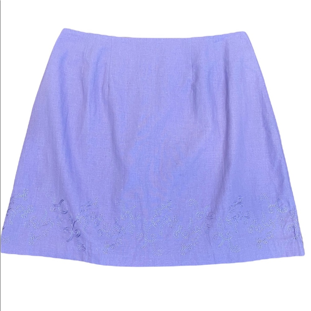 Styleworks NWT Lavender Embroidered Skirt 16